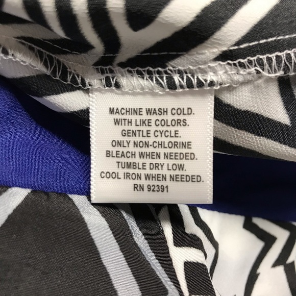 Bar III Geo Print Asymmetrical Wrap Skirt Sz XS - Picture 6 of 6